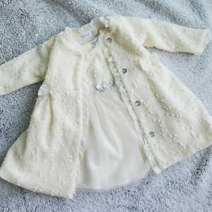 Nannette Baby 2-Piece Metallic Knit Jac